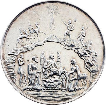 Oostenrijk. Franz Joseph I. Silver Babtism Medal ND