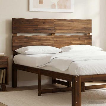 vidaXL Live Edge Hoofdbord ROSTOCK Donkerbruin 150 cm, Maison & Meubles, Verzenden
