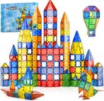 2dekans | MagniClicks Magnetic Tiles 100 stuks - Magnetisch, Ophalen of Verzenden