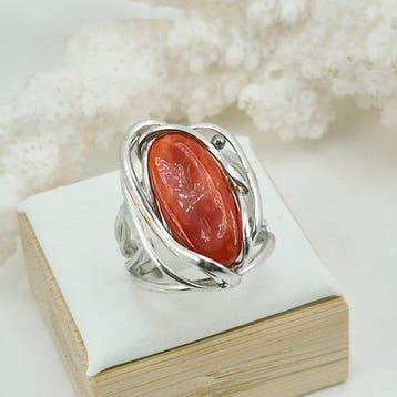Koraal - Zilver, Zonder reservering - Ring - CORALLO