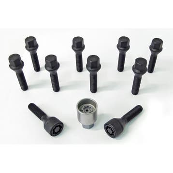H&R Wielboutenset konisch M12x1.50 - Lengte 43mm - Zwart - 1, Verzenden, Nieuw