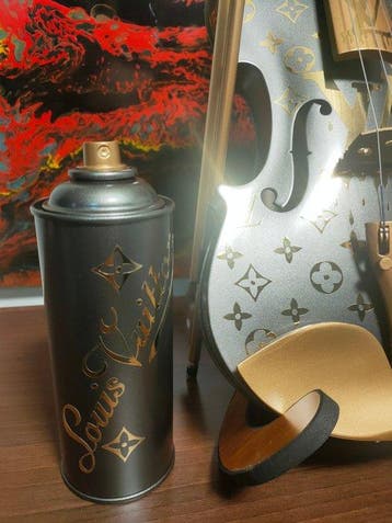 fp pop art - Louis Vuitton Violon luxury grey dark metalic