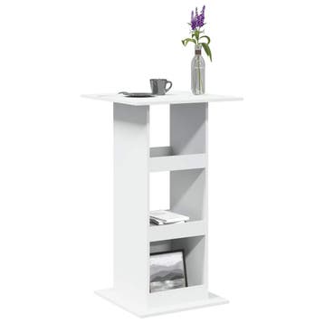 vidaXL Bartafel met opbergruimte 60x60x102 cm bewerkt hout, Verzenden, Nieuw