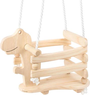 Dinoschommel Rex hout -33% | Retour deal | Snel beslissen, Enfants & Bébés, Jouets | Jouets en bois, Verzenden, Overige typen