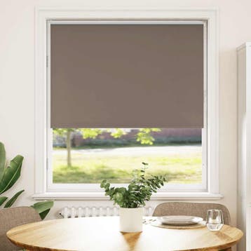 vidaXL Rolgordijn verduisterend koffie 115x150 cm, Verzenden
