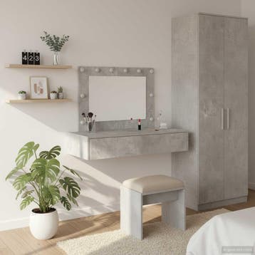 vidaXL Kaptafel Grijs 100 x 40 x 70 cm Bewerkt hout, Verzenden, Nieuw