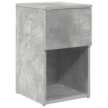 vidaXL Bedkast Betongrijs 29 x 31,5 x 49 cm Bewerkt hout, Verzenden, Nieuw