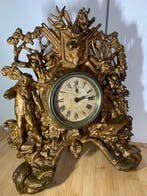 Figurale pendule Barok stijl Regule (zinklegering) -, Antiek en Kunst, Antiek | Klokken