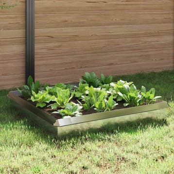 vidaXL Slakkenhekken 8 st 100 x 3,5 x 25 cm Roestvrij staal, Verzenden