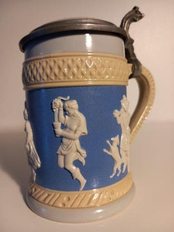 Villeroy & Boch - Kroes - Keramiek, Metaal - Mettlach, Antiek en Kunst
