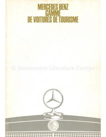 1968 MERCEDES BENZ PROGRAMMA BROCHURE NEDERLANDS