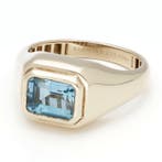 Ring - 9 kt. Geel goud Topaas