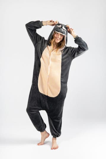 KIMU® Onesie Nijlpaard Pak S-M of 158-164 Nijlpaardpak Kostu, Ophalen of Verzenden, Nieuw