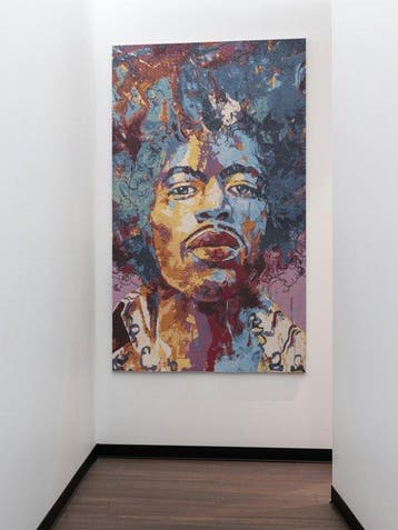 AA020 - Wandtapijt ter ere van Jimi Hendrix - Wandtapijt -