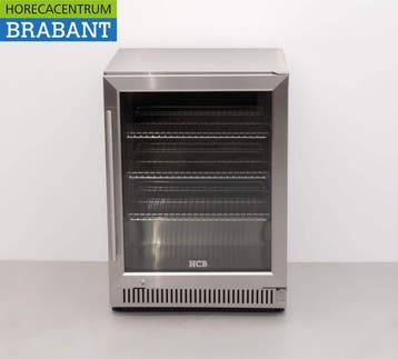 RVS Outdoor Backbar Barkoeling Glazen klapdeuren 150 liter, Ophalen of Verzenden