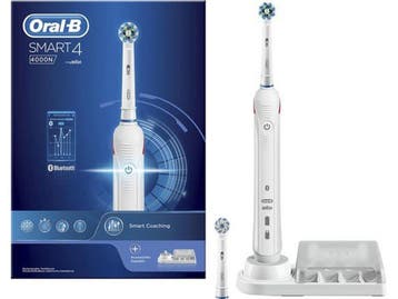 Oral-B Smart 4 4000N - Elektrische Tandenborstel - Tot 100%, Bijoux, Sacs & Beauté, Beauté | Soins de la bouche, Verzenden