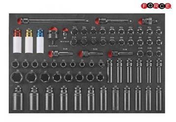 Foam Krachtdoppen combinatieset 70 delig, Verzenden