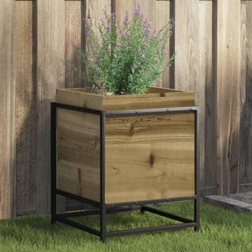 vidaXL Plantenbak 40x40x50 cm geïmpregneerd grenenhout, Verzenden