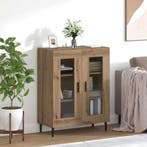 vidaXL Dressoir Artisan Eiken 69,5 x 34 x 90 cm Bewerkt hout, Verzenden, Nieuw
