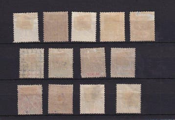 Réunion 1892 - waarde 460€, complete serie - Yvert n°32/44