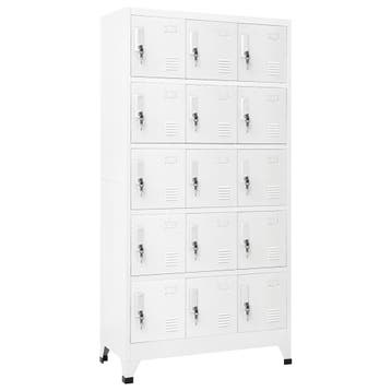 vidaXL Lockerkast 90x40x180 cm staal lichtgrijs, Verzenden