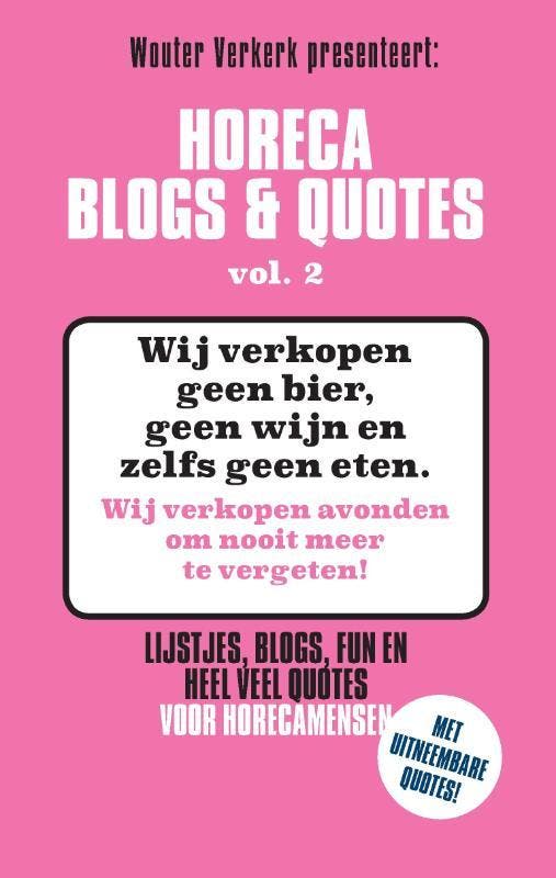 Horeca Blogs & Quotes / vol. 2 / Horeca Blogs en Quotes / 2, Livres, Loisirs & Temps libre, Envoi