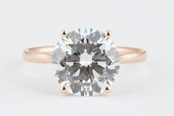 Zonder minimumprijs - Ring - 14 karaat Roségoud - 6.02ct., Nieuw