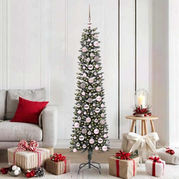 vidaXL Kunstkerstboom met 300 LED Groen 180 cm PVC en, Verzenden
