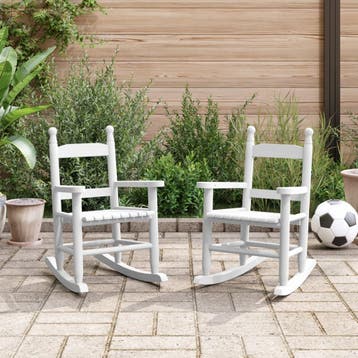 vidaXL Schommelstoelen 2 st voor kinderen massief, Verzenden