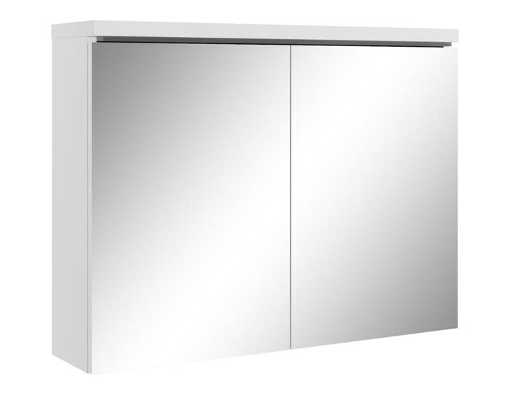 Badkamerkast Paso 80 x 20 x 60 cm Wit Spiegelkast Badkamer, Huis en Inrichting, Badkamer | Badkamermeubels, Nieuw, Verzenden