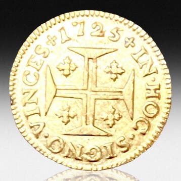 Portugal. D. João V (1706-1750). Gold Pinto Coin 1725