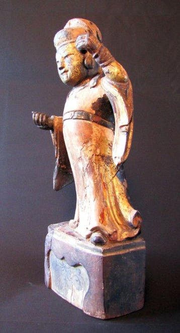 Wenchang Wang (God van de literatuur en cultuur) - Hout -