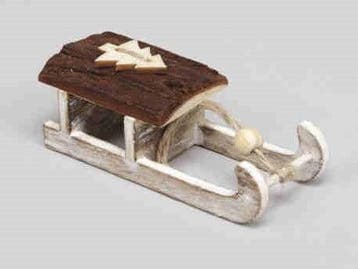 Houten Slee White 4x10 cm per stuk, Nieuw