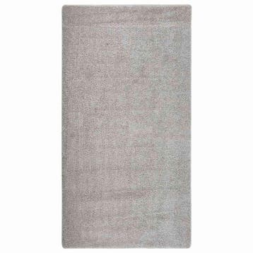 vidaXL Vloerkleed shaggy anti-slip 80x150 cm lichtgrijs, Verzenden, Nieuw