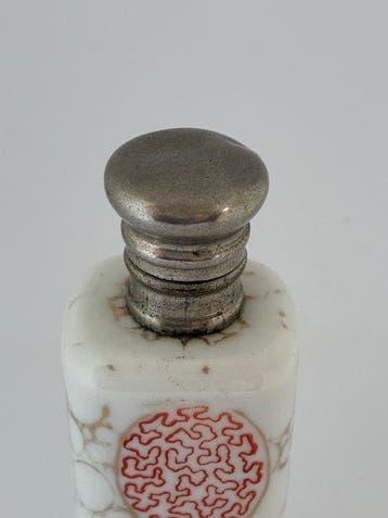 Bouteille de parfum - Porcelaine, Céramique, Métal - Flacon