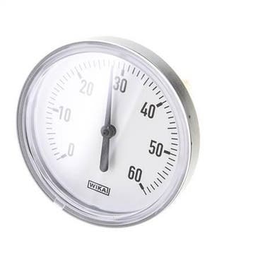 Thermomètre bimétallique en plastique 0 à +60°C Cabinet 80mm, Verzenden