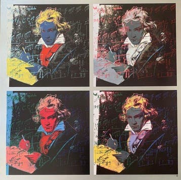 Andy Warhol (1928-1987), after - x4 Beethoven
