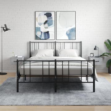 vidaXL Nachtkastjes 2 st wandgemonteerd 35x35x20 cm, Verzenden, Nieuw