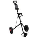 vidaXL Golf Trolley Zwart 66 x 65 x 112 cm IJzer, Verzenden, Nieuw