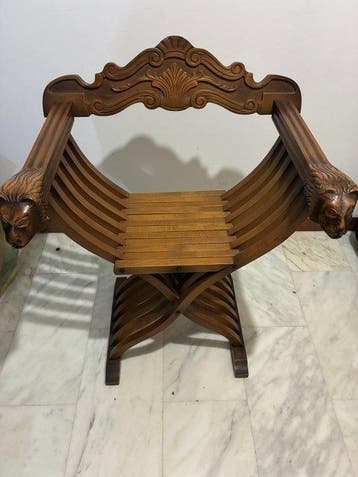 Chaise - Chaise X - Bois, Antiquités & Art