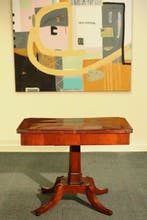 Speeltafel - Mahonie - Victoriaanse Speeltafel - H : 73 cm