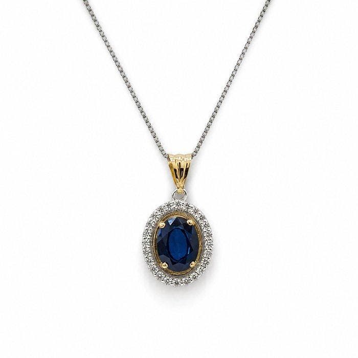 Sans prix de réserve - Collier - 18 carats Or jaune, Argent, Handtassen en Accessoires, Kettingen