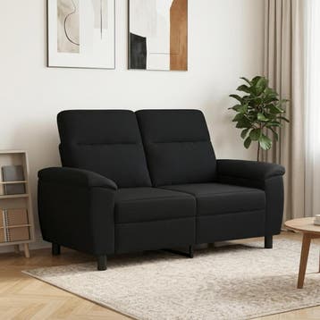 vidaXL bank / zetel Zwart 158 x 90 x 95 cm Stof, Huis en Inrichting, Verzenden, Nieuw