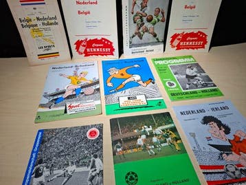 10 programmaboekjes Nederlands elftal - Origineel -