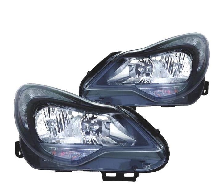 Phares Pour Opel Corsa D 11-14 Fond Noir, Auto-onderdelen, Verlichting, Verzenden
