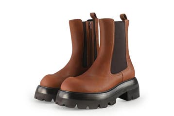 Jeffrey Campbell Enkellaarzen in maat 41 Bruin, Verzenden, Lage of Enkellaarzen