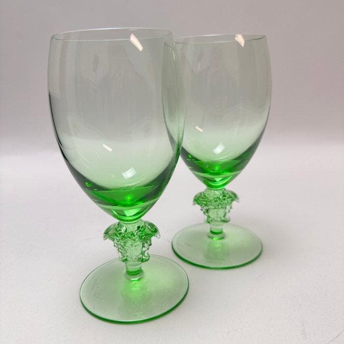 Rosenthal - Versace - Pot (2) - Medusa Lumiere Mint -, Antiek en Kunst, Antiek | Glaswerk en Kristal