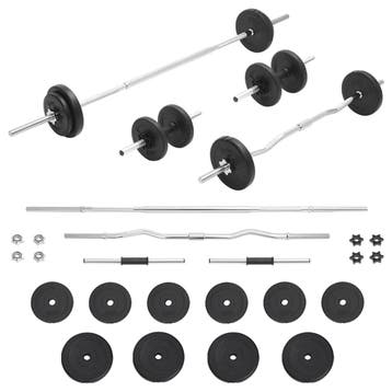 vidaXL Halterset 30 kg, Verzenden