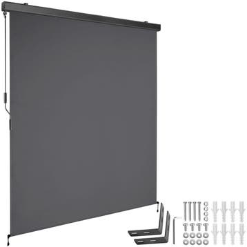 tectake Zonnescherm Eloise met 2 wandhouders - 160 x 250 cm,, Tuin en Terras, Verzenden, Nieuw