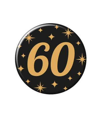 60 Jaar Button, Hobby en Vrije tijd, Verzenden, Nieuw